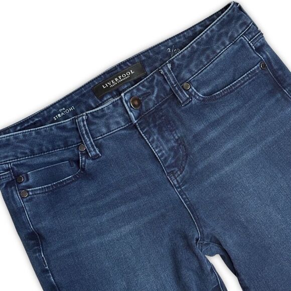 Liverpool Jeans Company The Straight Dark Wash Jeans Size 2 / 26 - Picture 5 of 10